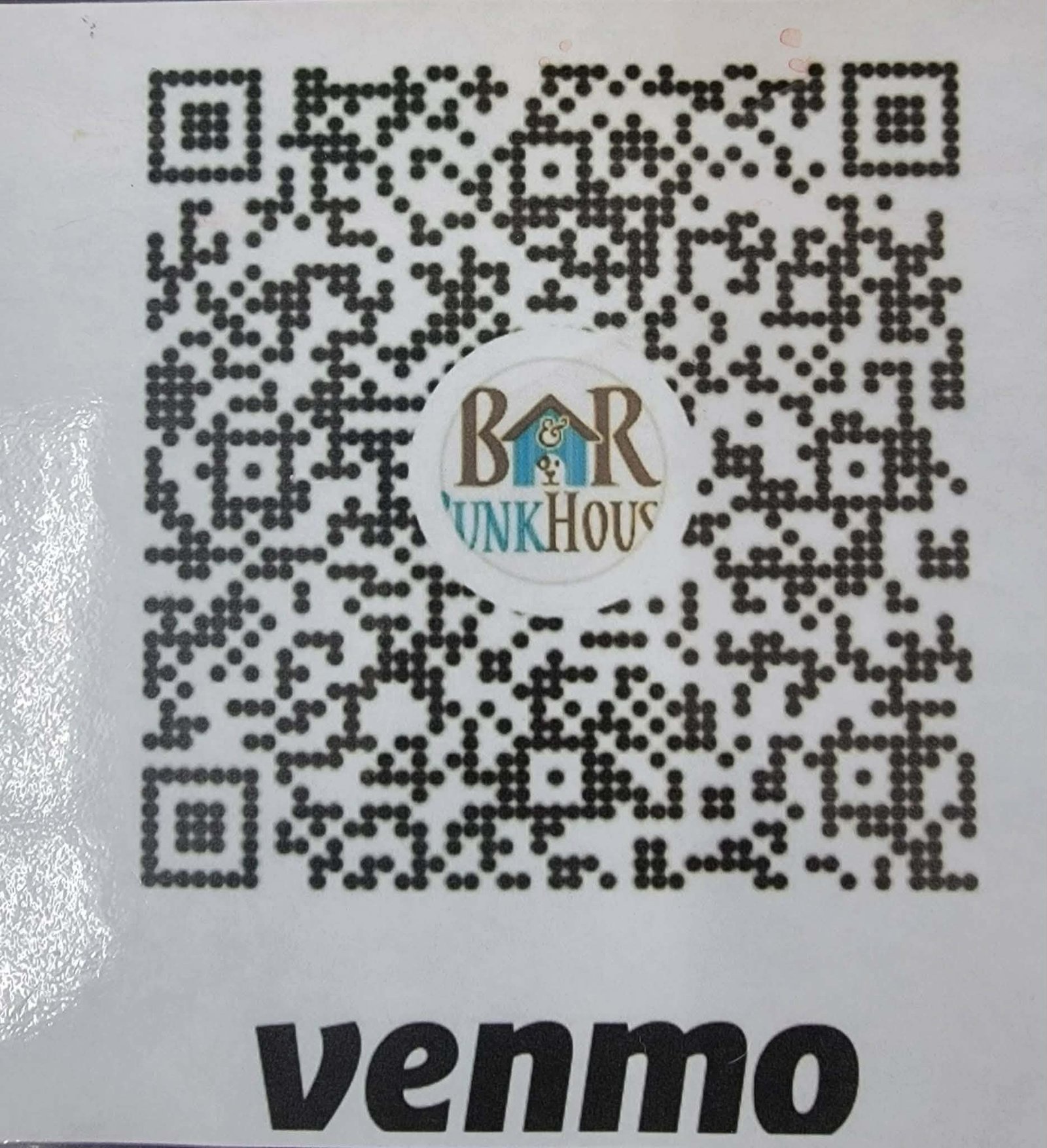 Venmo QR code for B&R Bunkhouse donations